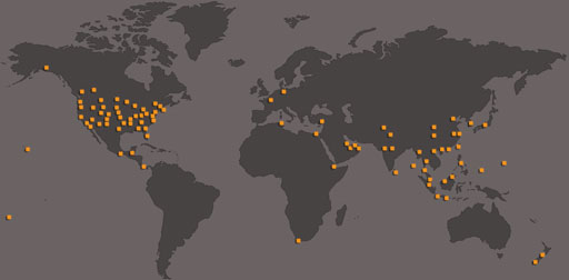 Map of Global Projects